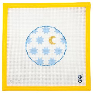 Moon and Stars Needlepoint Canvas - Summertide Stitchery - Goodpoint Needlepoint