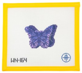 My Era Butterfly Clips Needlepoint Canvas - Summertide Stitchery - Wheelhaus Needlepoint