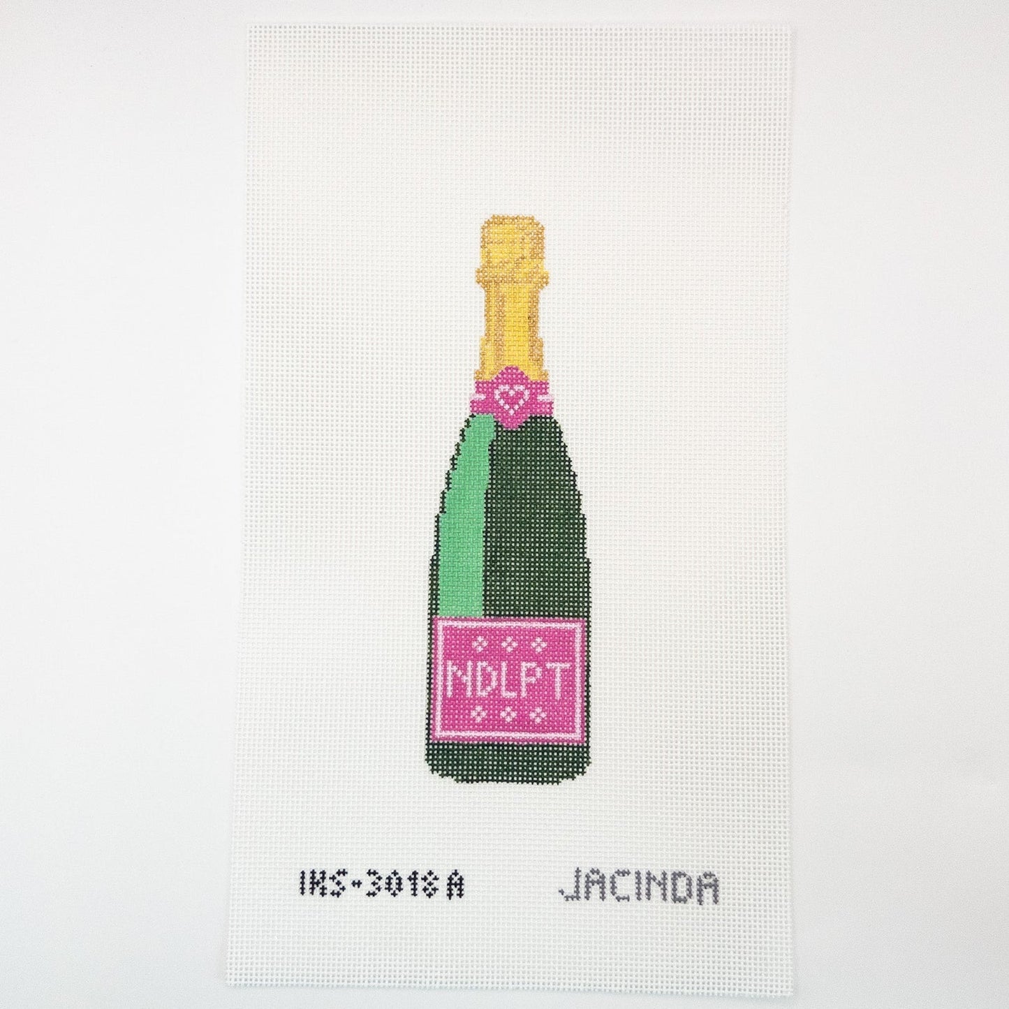 NDLPT Champs Needlepoint Canvas - Summertide Stitchery - Initial K Studio