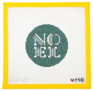 Noel Round Needlepoint Canvas - Summertide Stitchery - LoveMHB Studio