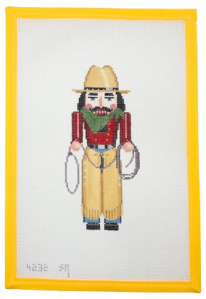 Nutcracker Cowboy Needlepoint Canvas - Summertide Stitchery - Susan Roberts