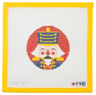 Nutcracker Darcy Round Needlepoint Canvas - Summertide Stitchery - LoveMHB Studio