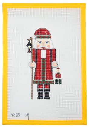 Nutcracker Santa with Lantern Needlepoint Canvas - Summertide Stitchery - Susan Roberts