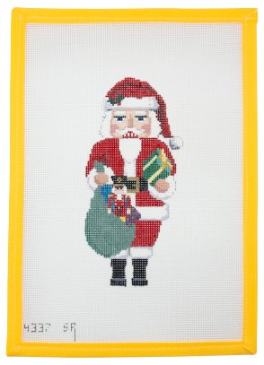 Nutcracker Santa with Nutcracker Needlepoint Canvas - Summertide Stitchery - Susan Roberts