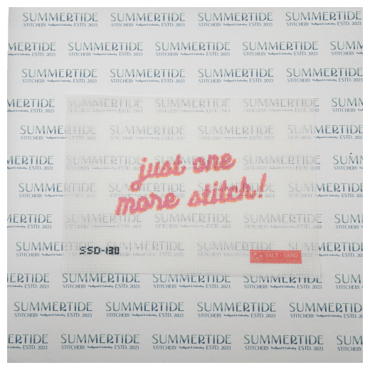 One More Stitch Needlepoint Canvas - Summertide Stitchery - Salt + Sand