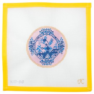 Oriente Italiano Round Needlepoint Canvas - Summertide Stitchery - Kate Woodward