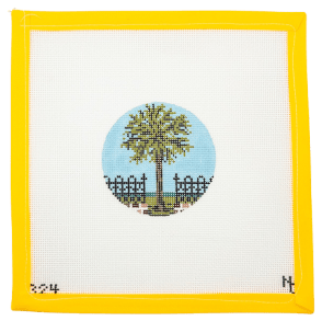 Palmetto Needlepoint Canvas - Summertide Stitchery - Needle Crossings