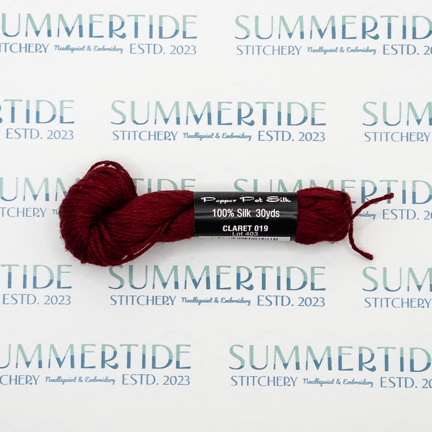 Pepper Pot Silk 019 Claret - Summertide Stitchery - Planet Earth Fibers