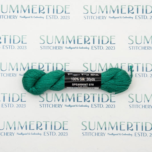 Pepper Pot Silk 078 Spearmint - Summertide Stitchery - Planet Earth Fibers