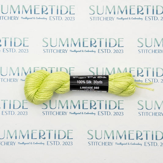 Pepper Pot Silk 080 Limeade - Summertide Stitchery - Planet Earth Fibers