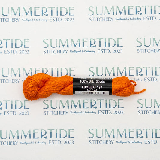 Pepper Pot Silk 197 Kumquat - Summertide Stitchery - Planet Earth Fibers
