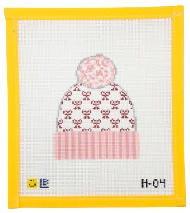 Pink Bow Beanie - Summertide Stitchery - Lauren Bloch Designs