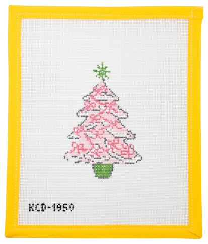 Pink Christmas Tree with Bows - Summertide Stitchery - KCN Designs