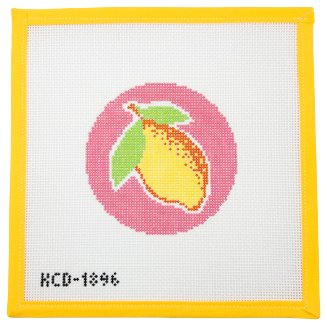 Pop Art Lemon Round - Summertide Stitchery - KCN Designs