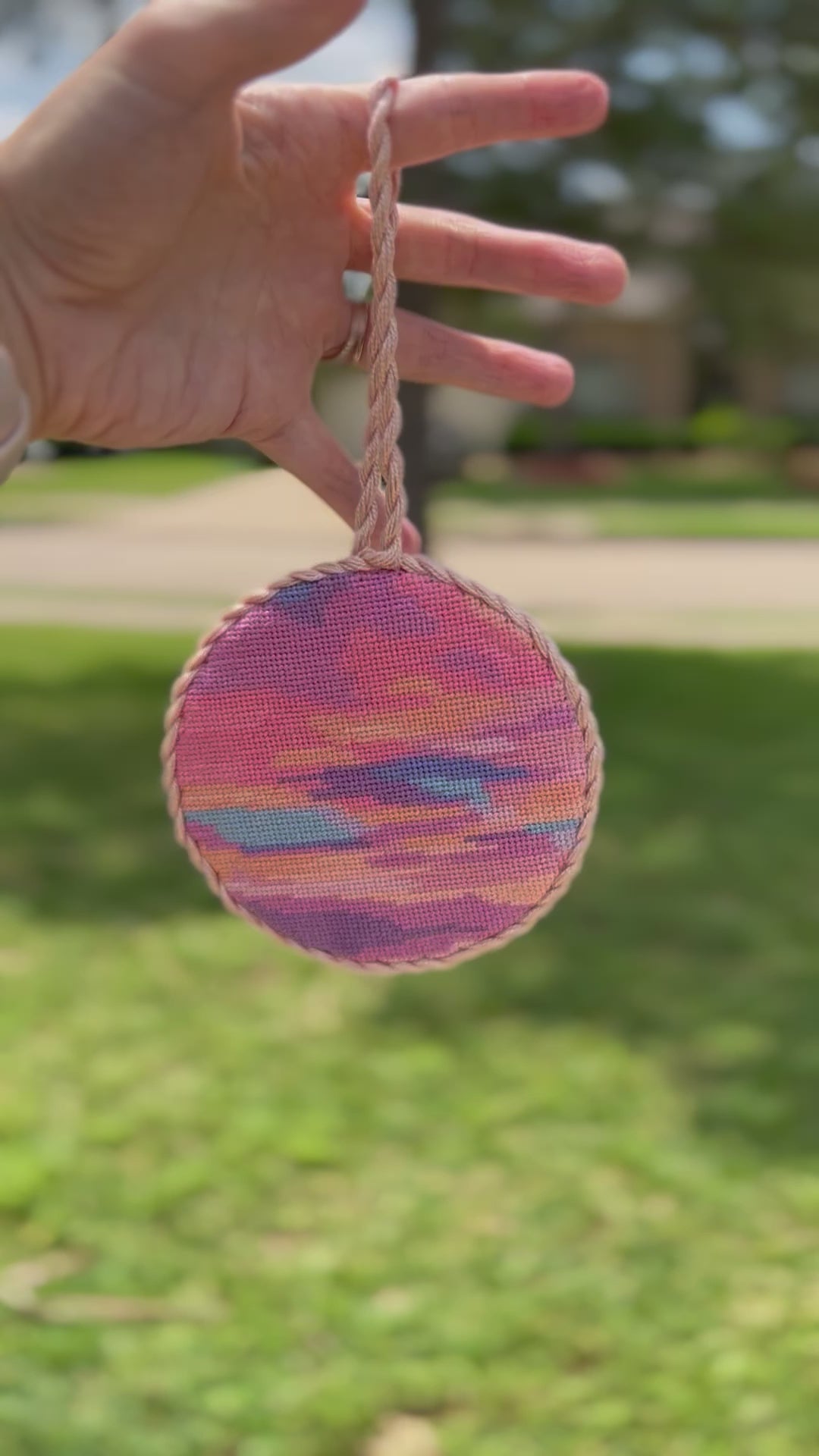 Carolina Cotton Candy Sky Needlepoint | Summertide Stitchery