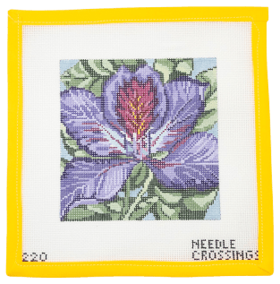 Purple Tree Orchid Needlepoint Canvas - Summertide Stitchery - Needle Crossings