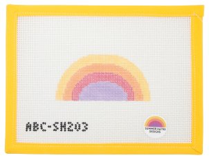 Rainbow Needlepoint - Summertide Stitchery - Atlantic Blue Canvas