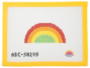 Rainbow Needlepoint - Summertide Stitchery - Atlantic Blue Canvas