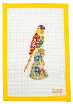 Red Bird Needlepoint Canvas - Summertide Stitchery - Stitching With Stacey