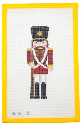 Red Soldier Nutcracker Needlepoint - 18 Mesh - Summertide Stitchery - Susan Roberts