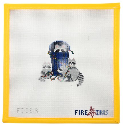 Rocky Raccoon's Holiday Party - Summertide Stitchery - Fire and Iris