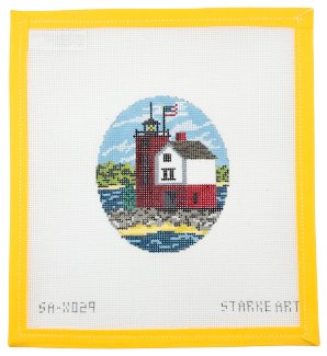 Round Island Lighthouse - Summertide Stitchery - Starke Art Designs