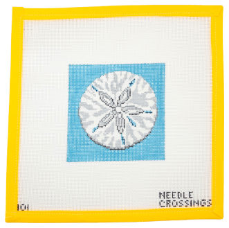 Sand Dollar Needlepoint Canvas - Summertide Stitchery - Needle Crossings