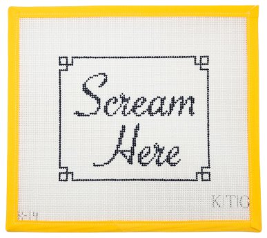 Scream Pillow - Summertide Stitchery - KTG