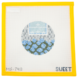 Shingles and Stars Needlepoint Canvas - Summertide Stitchery - Maddie Sweet Designs