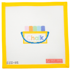 Sidewalk Chalk Needlepoint Canvas - Summertide Stitchery - Salt + Sand