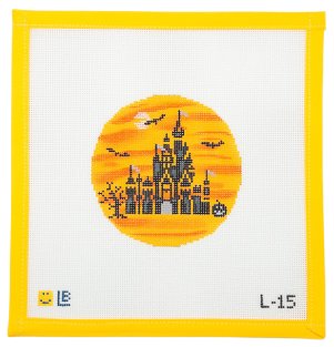 Spooky Castle Needlepoint Canvas - Summertide Stitchery - Lauren Bloch Designs