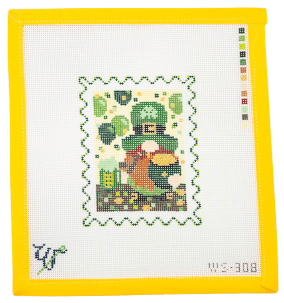 St. Patrick's Stamp Needlepoint Canvas - Summertide Stitchery - Wipstitch Needleworks