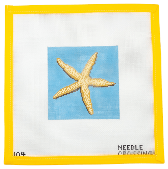 Starfish Needlepoint Canvas - Summertide Stitchery - Needle Crossings