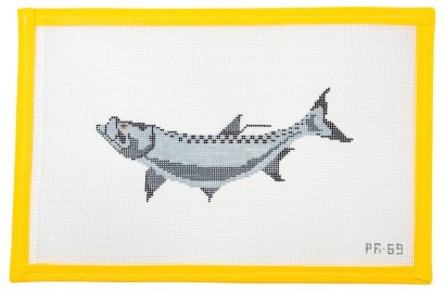 Tarpon Needlepoint Canvas - Summertide Stitchery - Pip & Roo