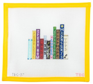 Taylor Swift Album Stack Needlepoint Canvas - Summertide Stitchery - The Book Canvas