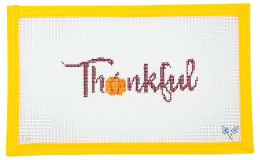 Thankful Needlepoint Canvas - Summertide Stitchery - Kay Irvy