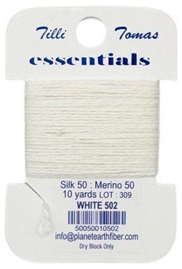 Tilli Tomas Essentials 502 White - Summertide Stitchery - Planet Earth Fibers