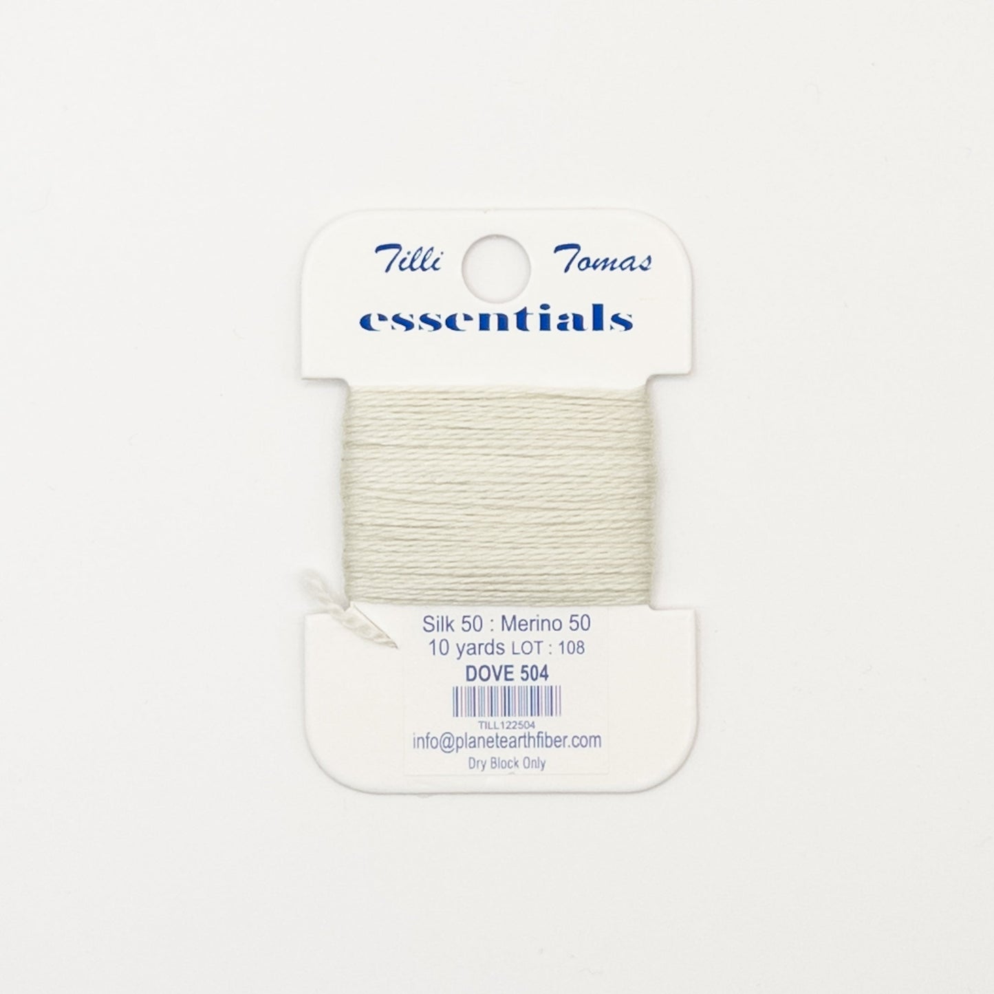 Tilli Tomas Essentials 504 Dove - Summertide Stitchery - Planet Earth Fibers