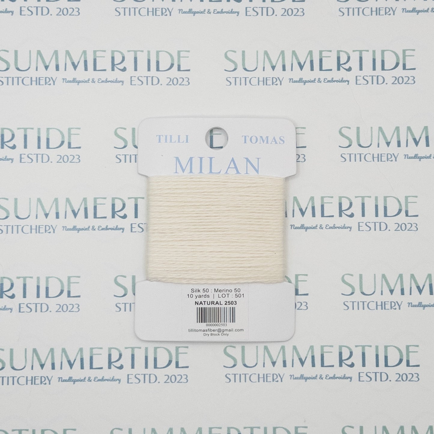 Tilli Tomas Milan Card 2503 Natural - Summertide Stitchery - Planet Earth Fibers