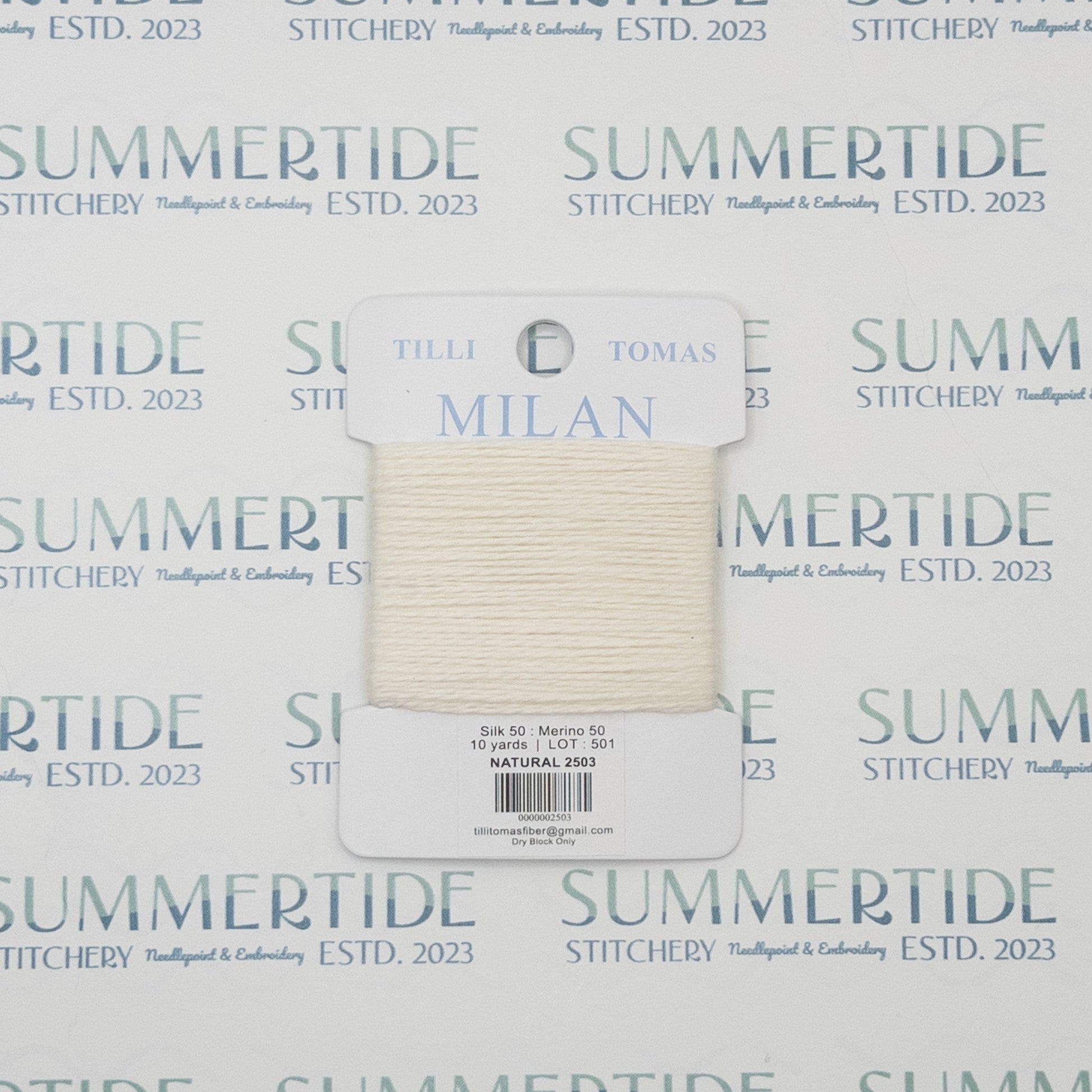 Tilli Tomas Milan Card 2503 Natural - Summertide Stitchery - Planet Earth Fibers