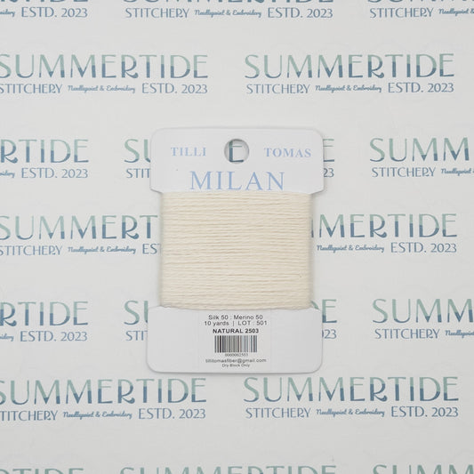 Tilli Tomas Milan Card 2503 Natural - Summertide Stitchery - Planet Earth Fibers