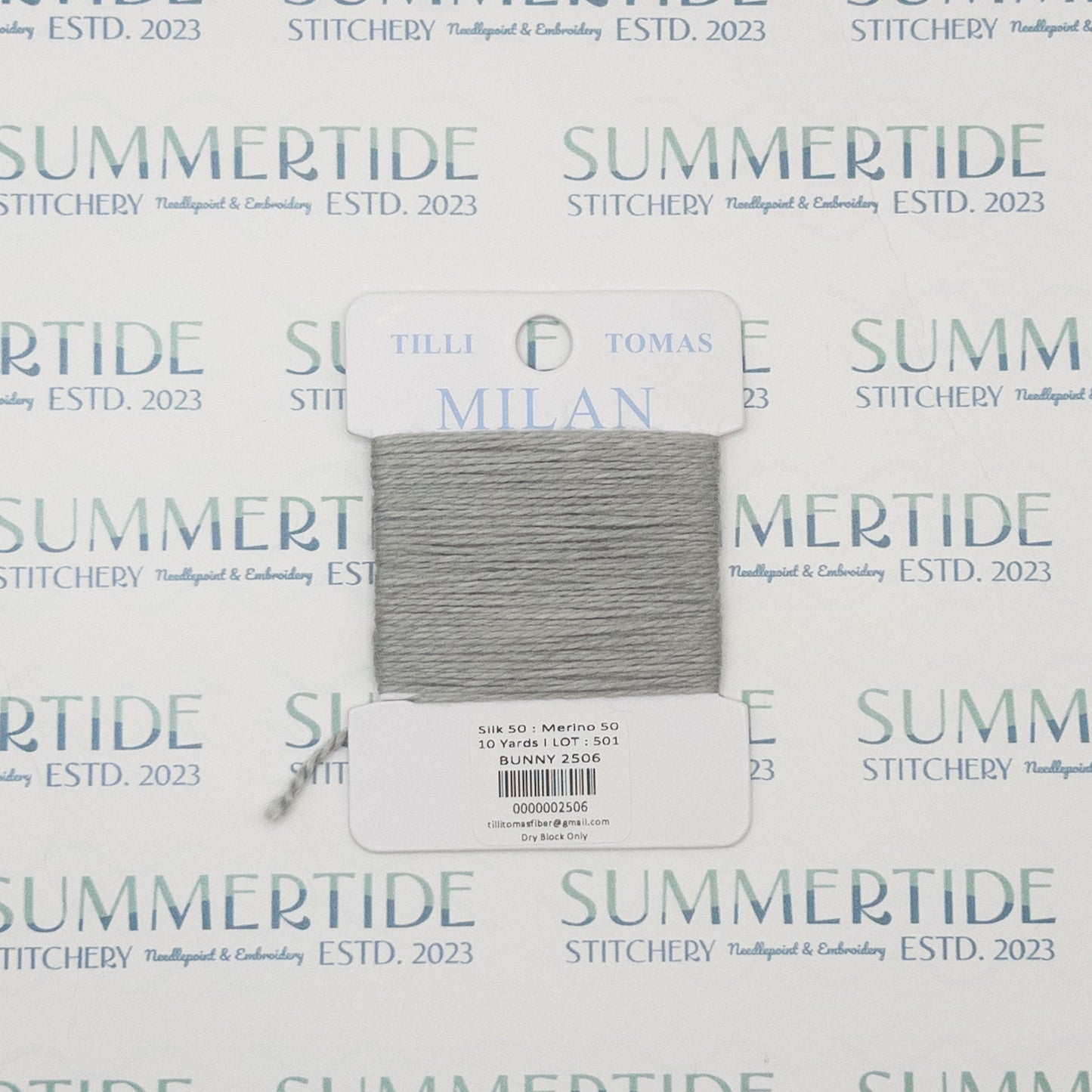Tilli Tomas Milan Card 2506 Bunny - Summertide Stitchery - Planet Earth Fibers