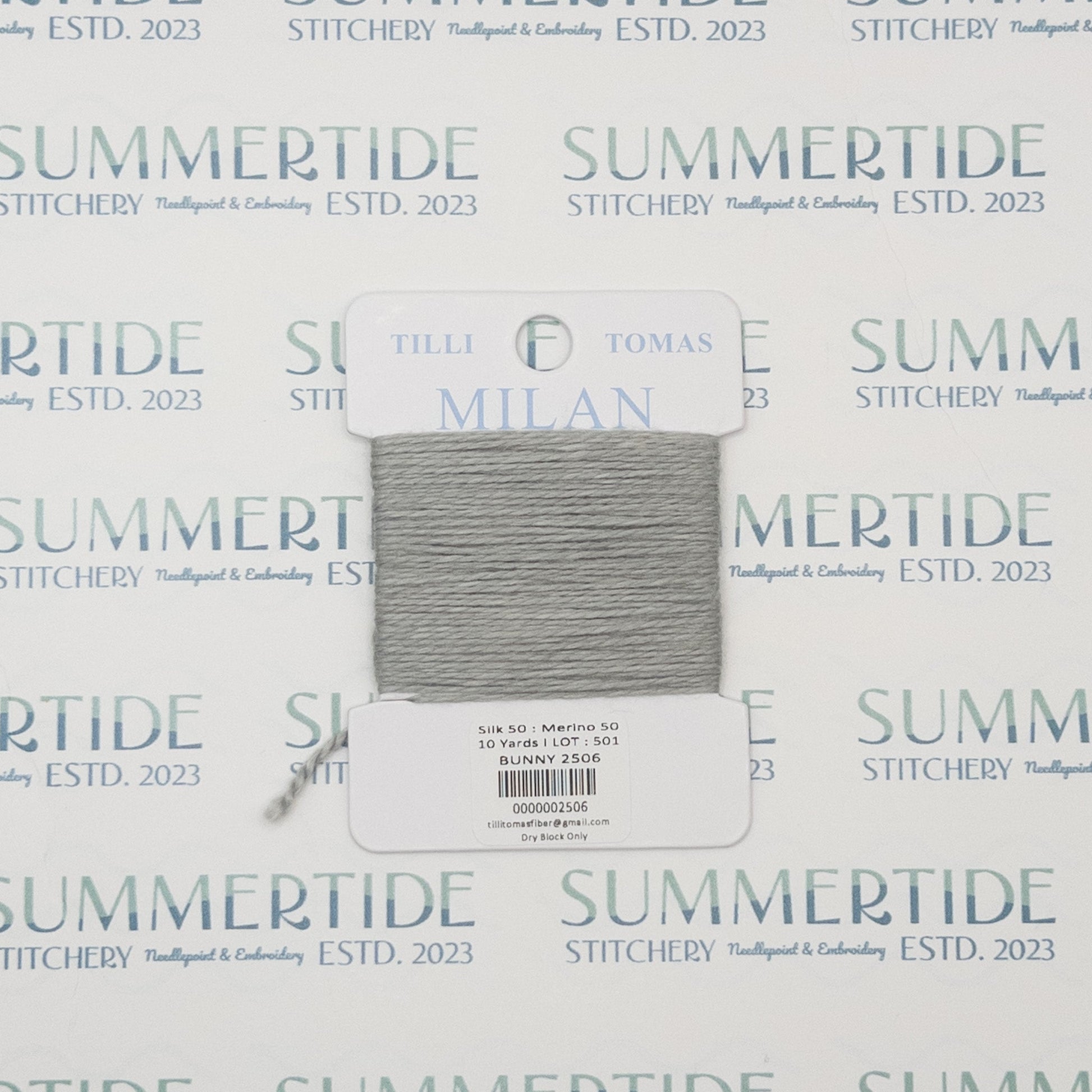 Tilli Tomas Milan Card 2506 Bunny - Summertide Stitchery - Planet Earth Fibers