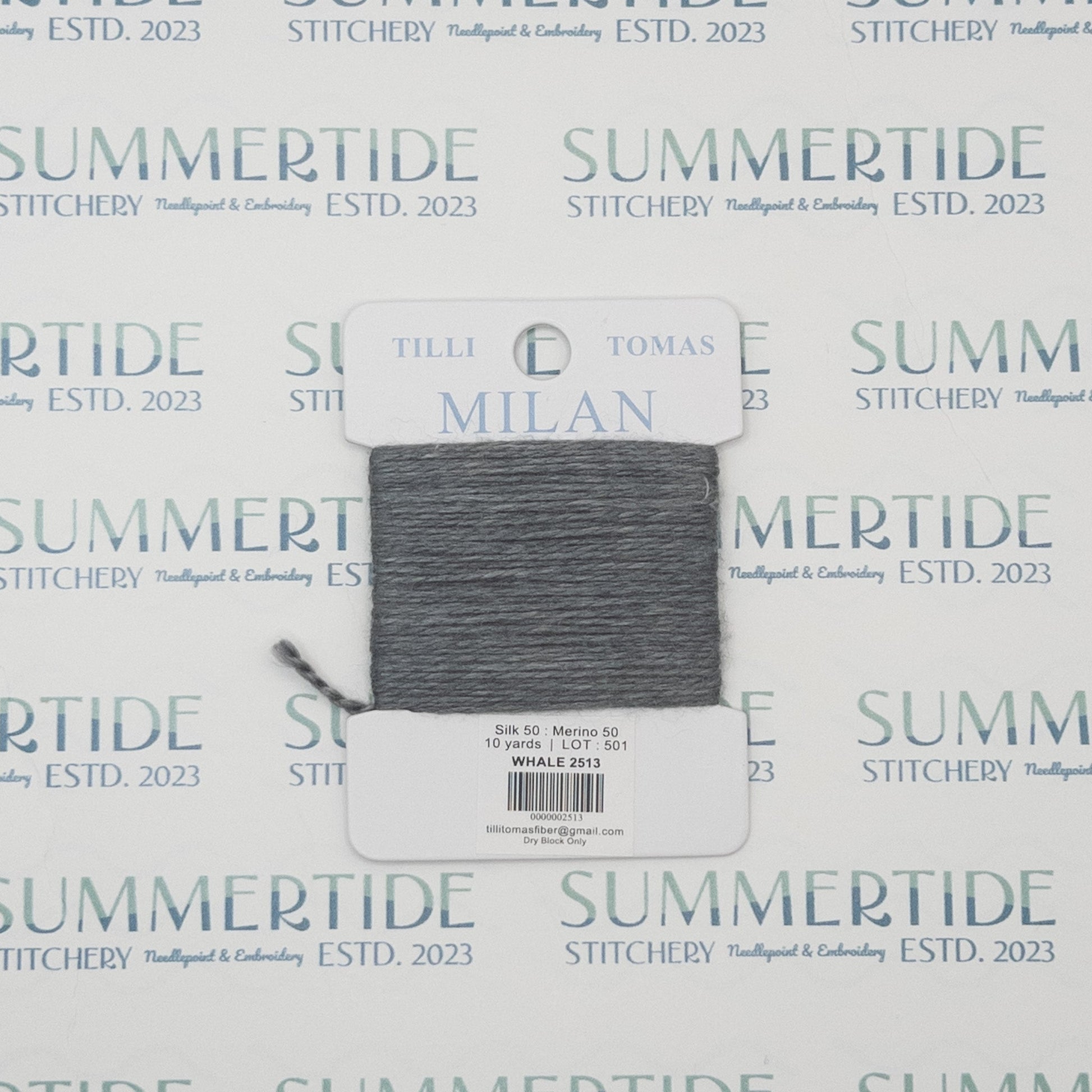 Tilli Tomas Milan Card 2513 Whale - Summertide Stitchery - Planet Earth Fibers