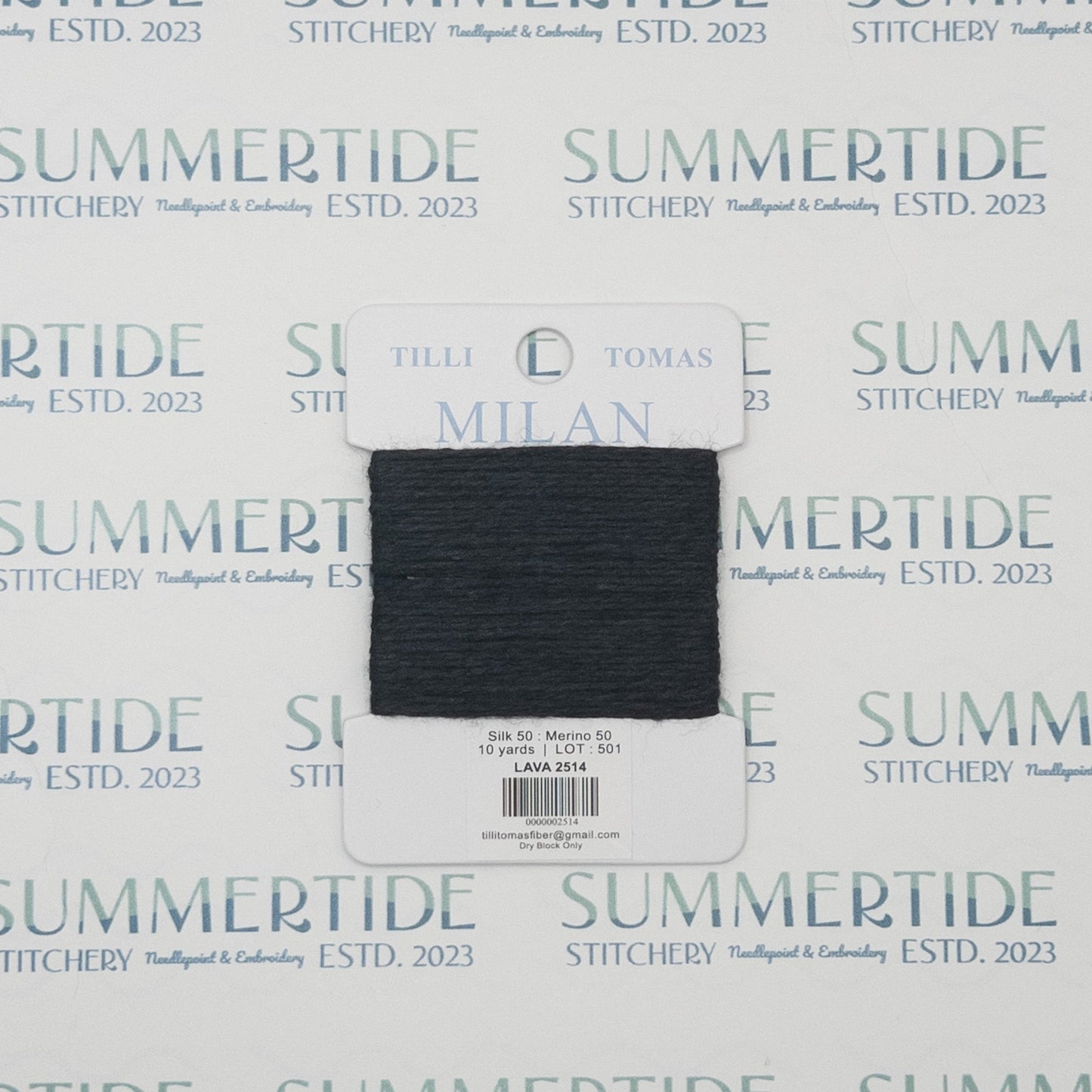 Tilli Tomas Milan Card 2514 Lava - Summertide Stitchery - Planet Earth Fibers