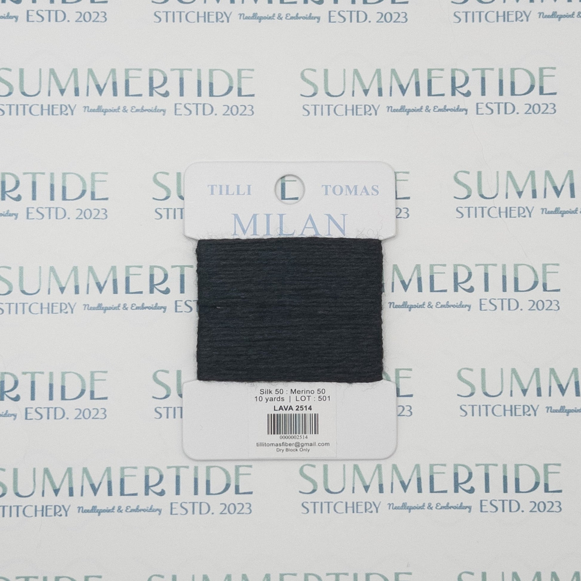 Tilli Tomas Milan Card 2514 Lava - Summertide Stitchery - Planet Earth Fibers