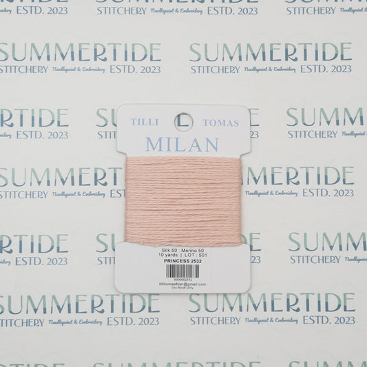 Tilli Tomas Milan Card 2532 Princess - Summertide Stitchery - Planet Earth Fibers
