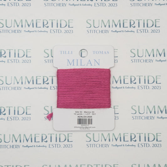 Tilli Tomas Milan Card 2535 Azalea - Summertide Stitchery - Planet Earth Fibers