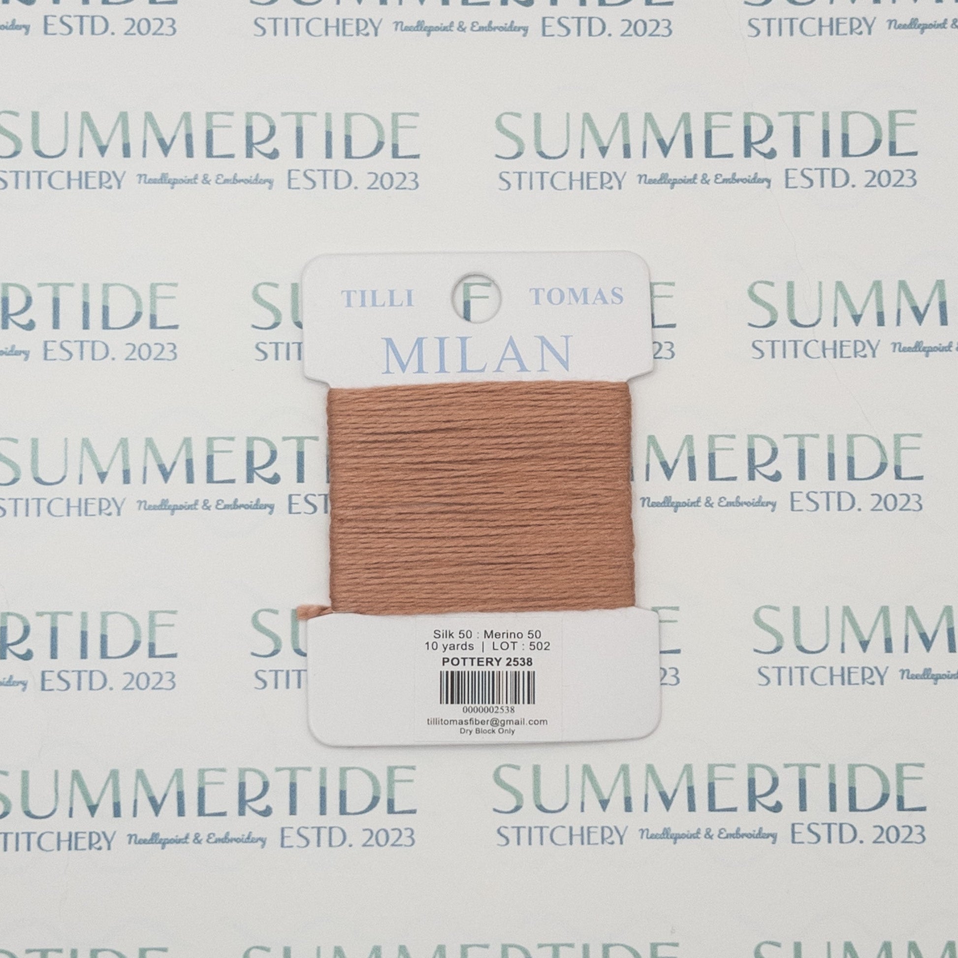 Tilli Tomas Milan Card 2538 Pottery - Summertide Stitchery - Planet Earth Fibers