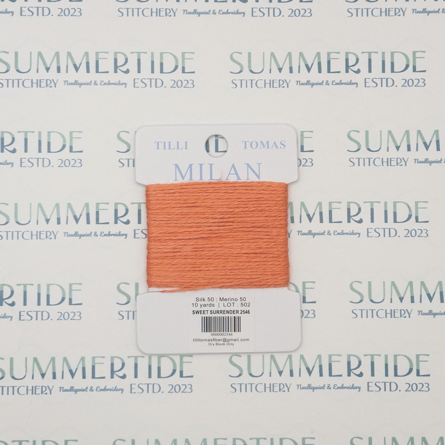 Tilli Tomas Milan Card 2546 Sweet Surrender - Summertide Stitchery - Planet Earth Fibers